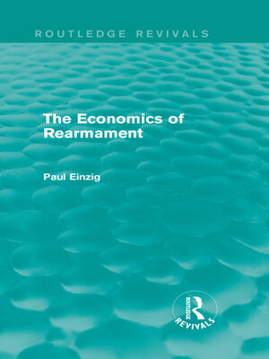 cover image of The Economics of Rearmament (Rev)